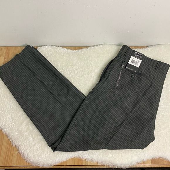 NEW Mondo Di Marco Black Slim Fit Mens Dress Pants - Picture 12 of 12